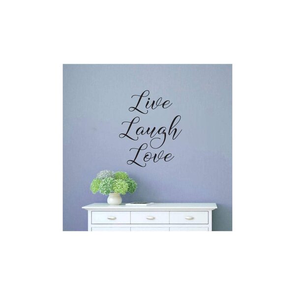 Latitude Run Autocollant D Coratif En Vinyle Live Laugh Love Wayfair